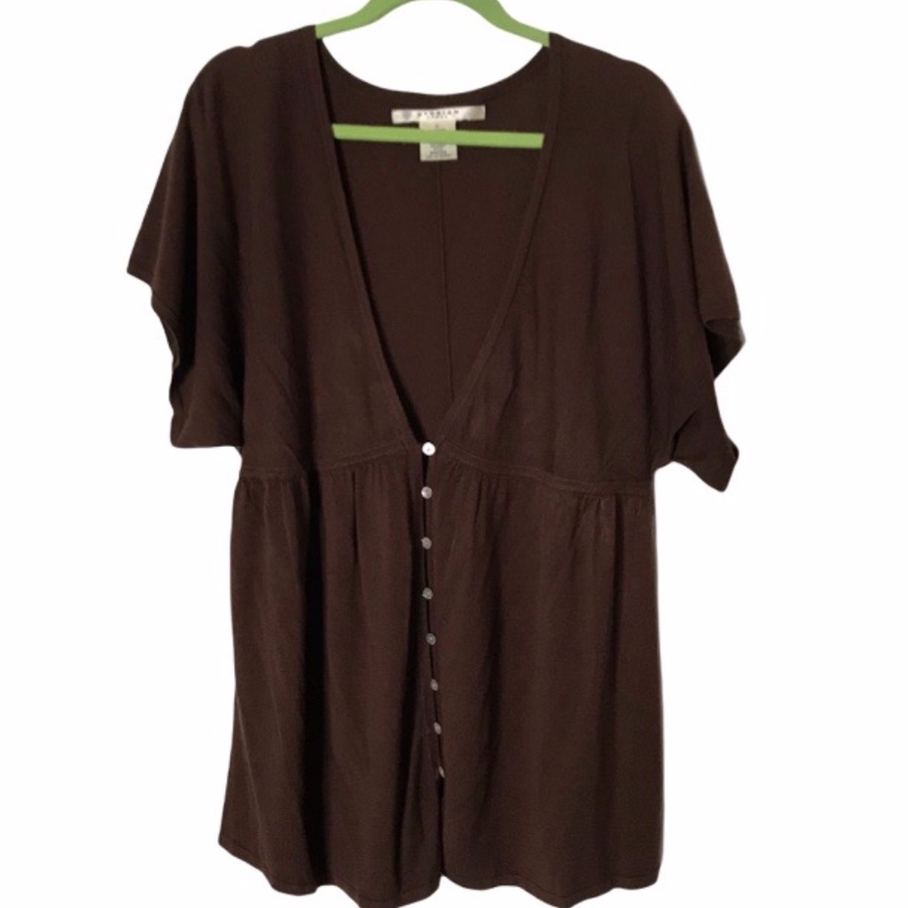 Plus Size Studio M Short Sleeve Sweater Top